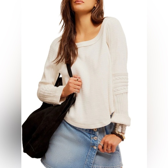Free People Swinging Cable Cuff Top Women's Size Xs - Picture 13 of 13